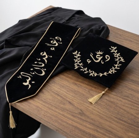 قبعة تخرج مع وشاح