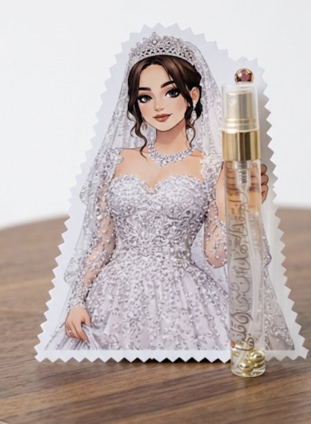 عطر مع صورة عروس