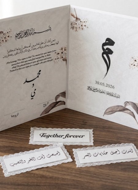 كناب بصمة مع ثلاث بطاقات