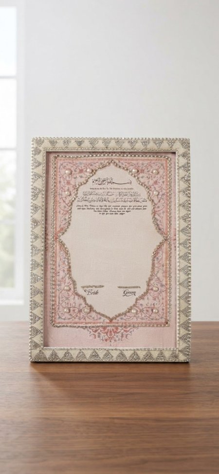 برواز كتب الكتاب مع ايطار كرستال